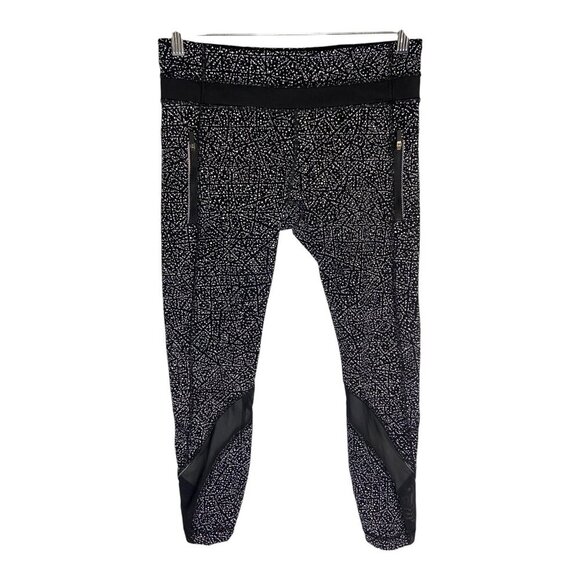 Lululemon Inspire Tight II 25" Night View White Black / Black-sz 8 - Picture 1 of 11
